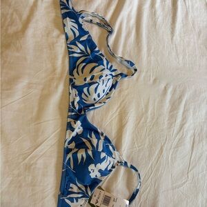 Roxy Blue and White Bikini NWT